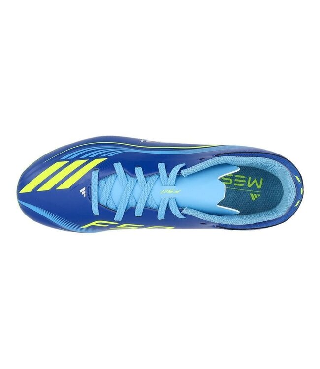 adidas adidas Jr F50 League Messi VIS10N FG / MG - Royal Blue/Solar Yellow/Semi Blue Burst