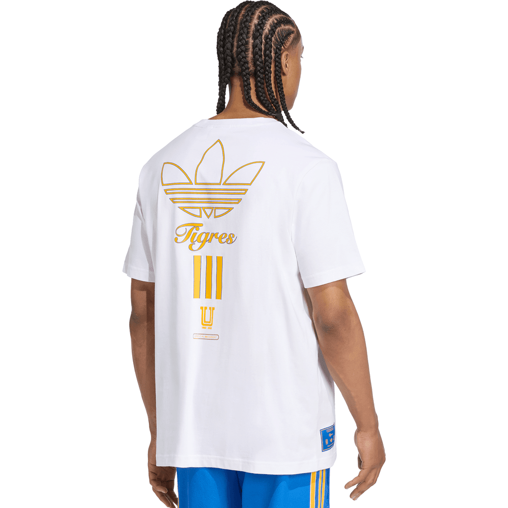 adidas Tigres UANL 2025 - 26 Terrace Icon Graphic Tee Shirt - White