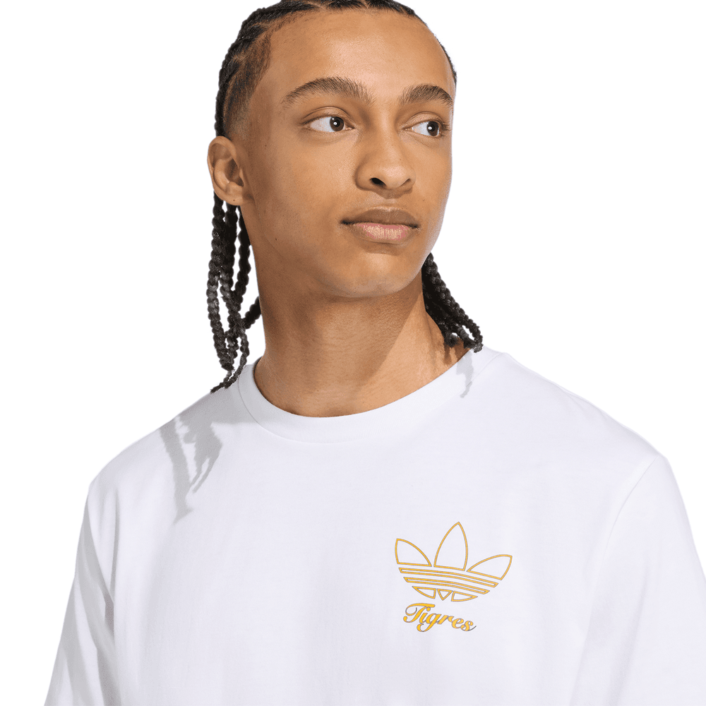 adidas Tigres UANL 2025 - 26 Terrace Icon Graphic Tee Shirt - White