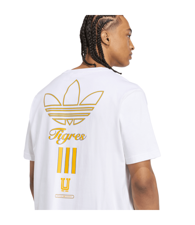 adidas adidas Tigres UANL 2025 - 26 Terrace Icon Graphic Tee Shirt - White