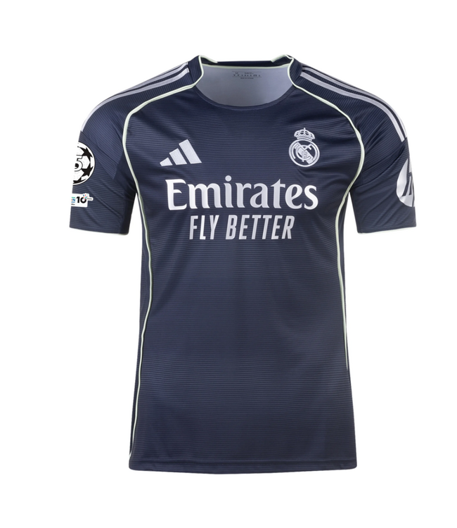 adidas adidas Real Madrid 2025 - 26 Mbappe # 10 Away Jersey + UCL Patch - Legend Ink