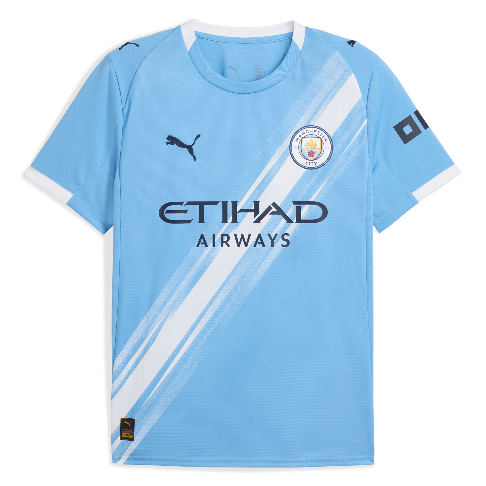 Puma Manchester City 2025 - 26 Authentic Home Jersey - Light Blue/White