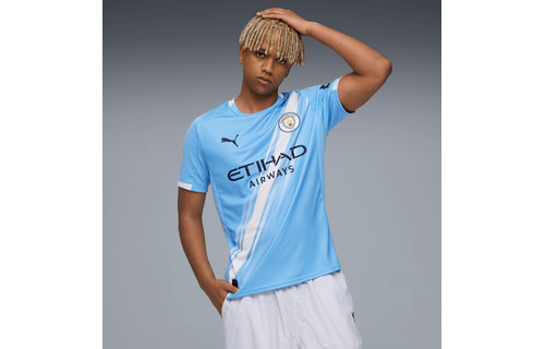 Puma Manchester City 2025 - 26 Authentic Home Jersey - Light Blue/White