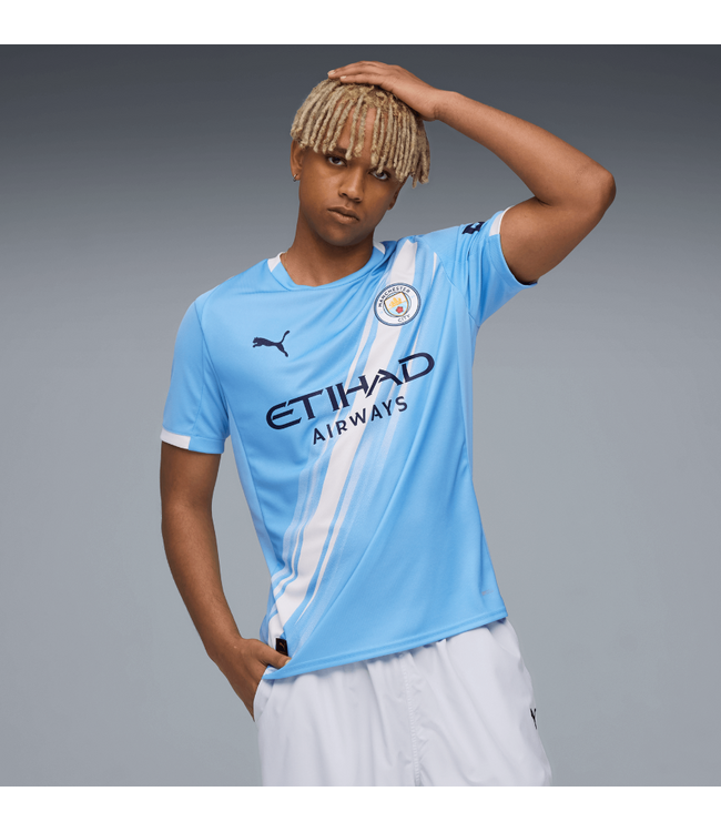 Puma Puma Manchester City 2025 - 26 Authentic Home Jersey - Light Blue/White
