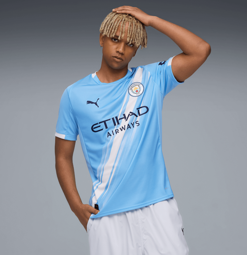 Puma Manchester City 2025 - 26 Authentic Home Jersey - Light Blue/White