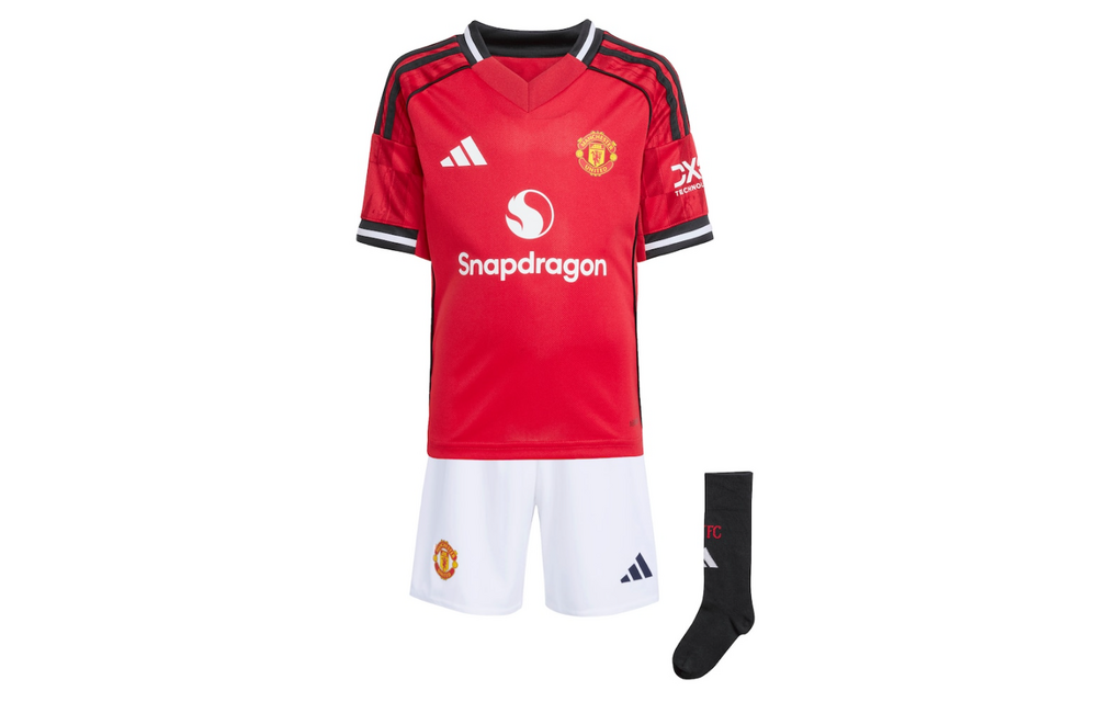 adidas Manchester United 2025 - 26 Home Toddlers Mini Kit - Red / White