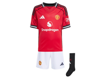 adidas Manchester United 2025 - 26 Home Toddlers Mini Kit - Red / White