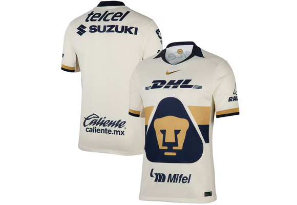 Nike Pumas UNAM 2025 - 26 Home Jersey - Sail/Club Gold
