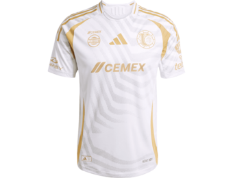 adidas UANL Tigres 2024 - 25 Authentic Third Jersey - White/Gold