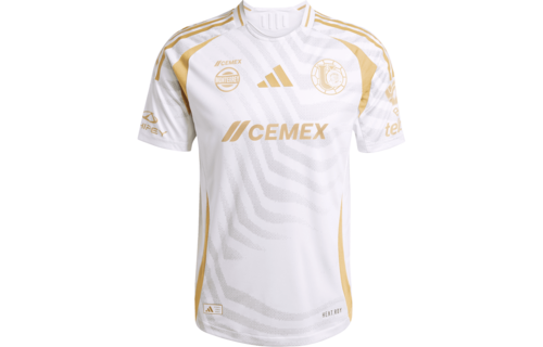 adidas UANL Tigres 2024 - 25 Authentic Third Jersey - White/Gold
