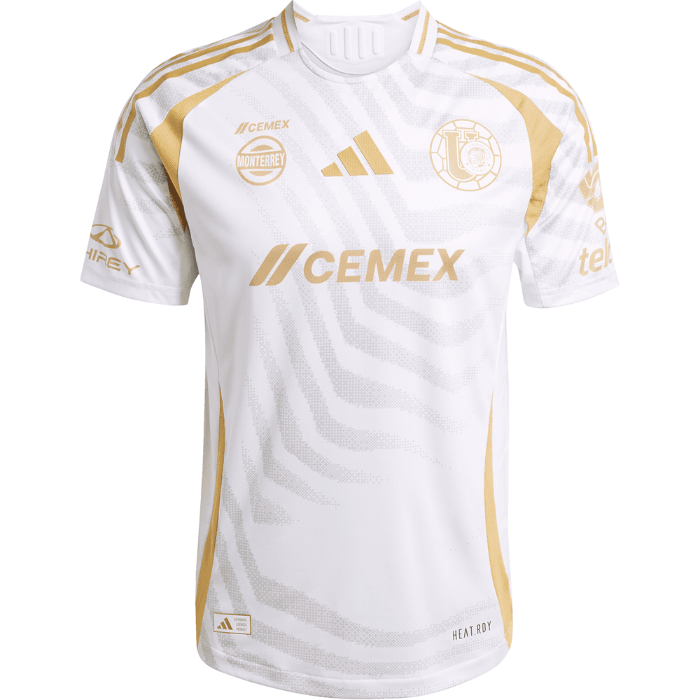 adidas UANL Tigres 2024 - 25 Authentic Third Jersey - White/Gold