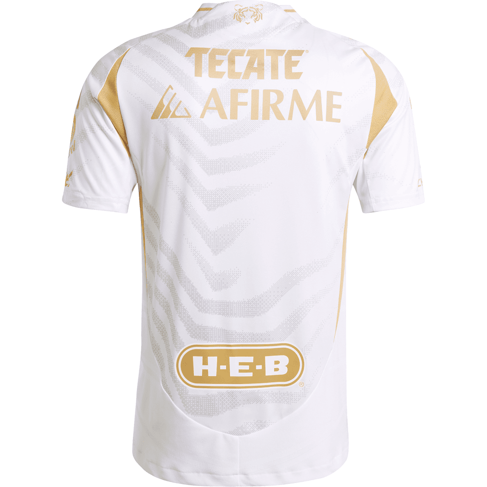 adidas UANL Tigres 2024 - 25 Authentic Third Jersey - White/Gold