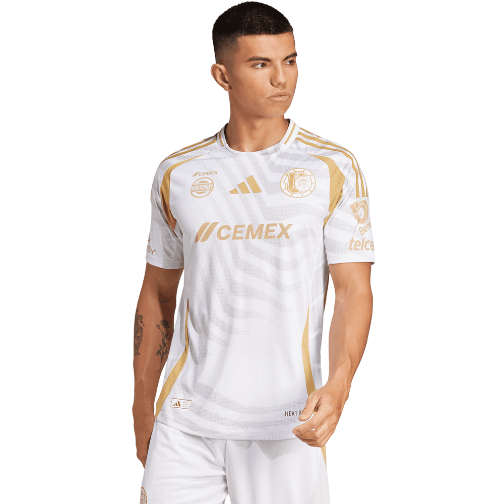 adidas UANL Tigres 2024 - 25 Authentic Third Jersey - White/Gold