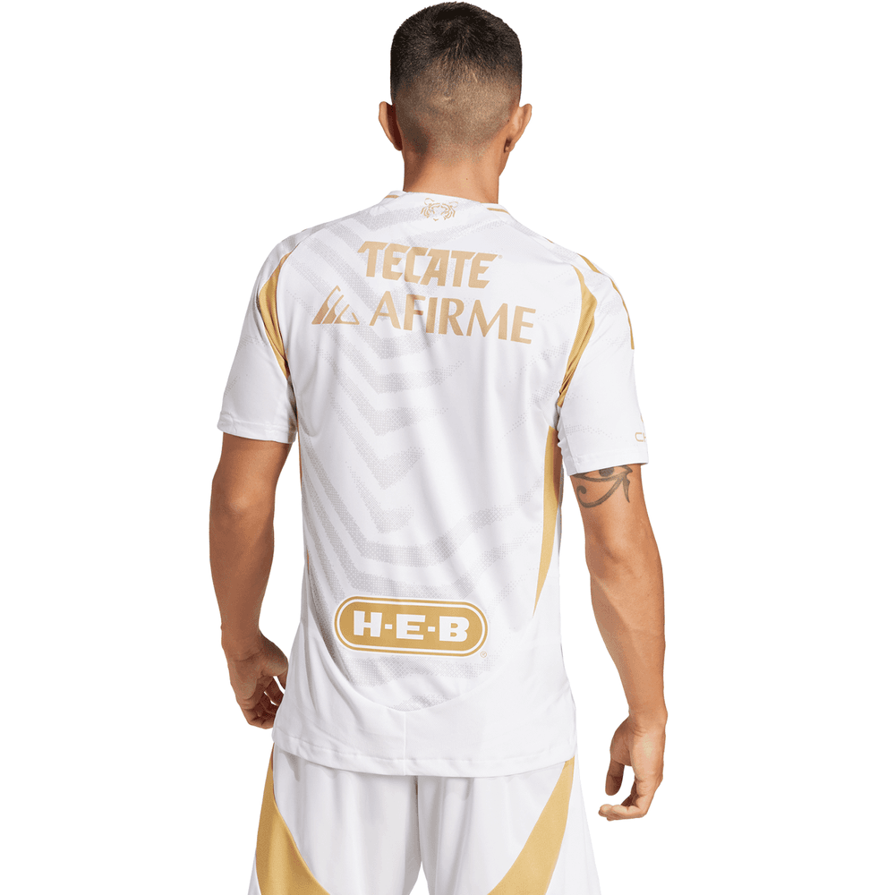 adidas UANL Tigres 2024 - 25 Authentic Third Jersey - White/Gold