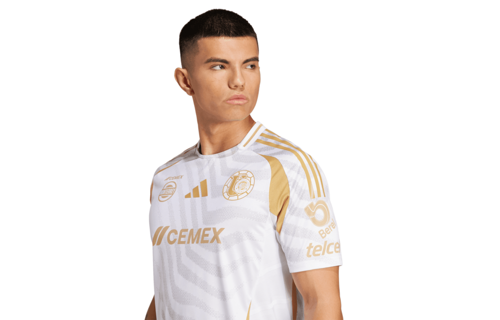 adidas UANL Tigres 2024 - 25 Authentic Third Jersey - White/Gold