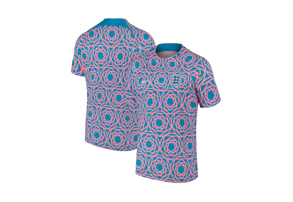 Nike Mens England WWC 2023 Academy Pro Prematch Training Jersey-Pink Gaze/Coast/White