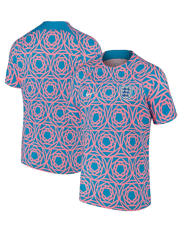 Nike Mens England WWC 2023 Academy Pro Prematch Training Jersey-Pink Gaze/Coast/White