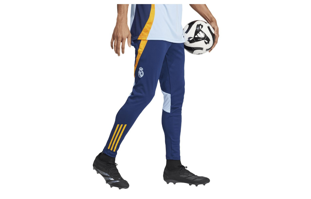 adidas Youth Real Madrid 2024 -25 Tiro Training Pants - Navy Blue/Crew Orange/Glow Blue