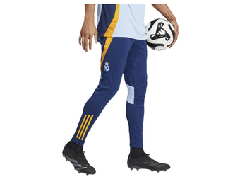 adidas Youth Real Madrid 2024 -25 Tiro Training Pants - Navy Blue/Crew Orange/Glow Blue