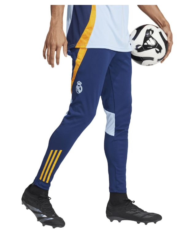 adidas Youth Real Madrid 2024 -25 Tiro Training Pants - Navy Blue/Crew Orange/Glow Blue