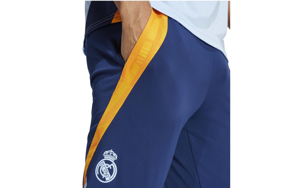 adidas Youth Real Madrid 2024 -25 Tiro Training Pants - Navy Blue/Crew Orange/Glow Blue
