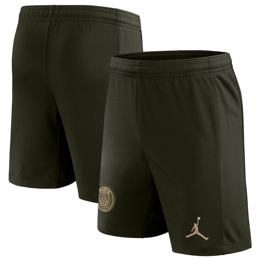 Jordan Youth PSG Paris Saint German 2022- 23 4th Shorts - Black/Tour Yellow