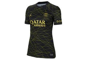Jordan Womens PSG Paris Saint German 2022 - 23 Fourth Jersey - Black/Gold