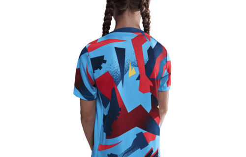 Nike Youth Barcelona 2025 - 26 Academy Pro Prematch Training Jersey - University Blue/Gym Blue/Opti Yellow