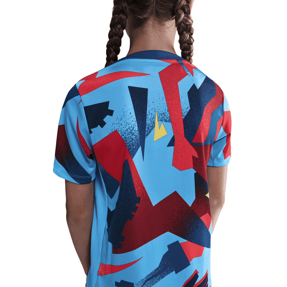 Nike Youth Barcelona 2025 - 26 Academy Pro Prematch Training Jersey - University Blue/Gym Blue/Opti Yellow