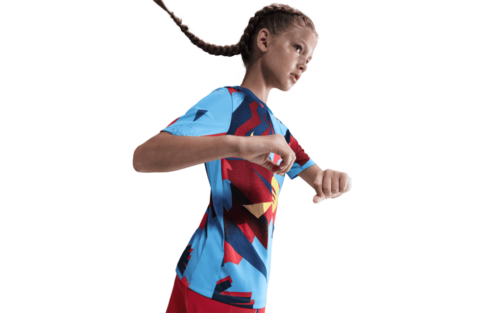 Nike Youth Barcelona 2025 - 26 Academy Pro Prematch Training Jersey - University Blue/Gym Blue/Opti Yellow