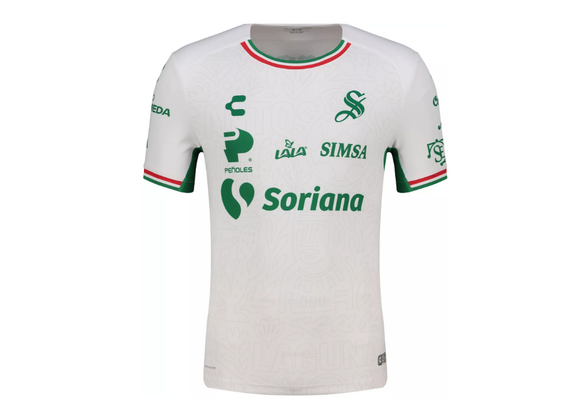 Charly Santos Laguna 2025 - 26 Un Solo Latir Box Edition Third Jersey - White/Green