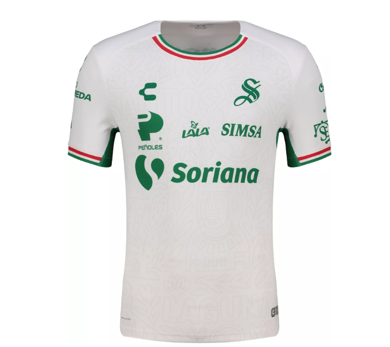 Charly Santos Laguna 2025 - 26 Un Solo Latir Box Edition Third Jersey - White/Green