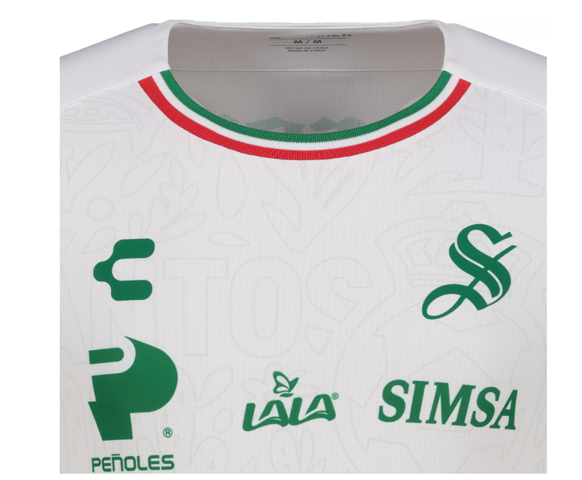 Charly Santos Laguna 2025 - 26 Un Solo Latir Box Edition Third Jersey - White/Green