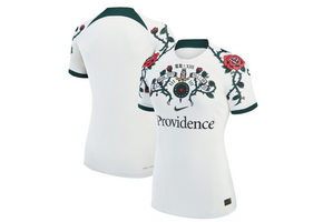 Nike Womens Portland Thorns 2022 - 2023 Home Jersey - Off White