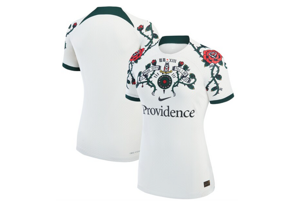 Nike Womens Portland Thorns 2022 - 2023 Home Jersey - Off White