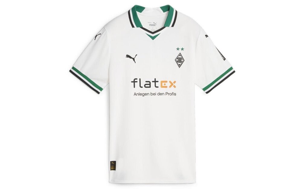 Puma Borussia Mönchengladbach 2023-24 Home Soccer Jersey - White/Power Green