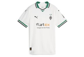 Puma Borussia Mönchengladbach 2023-24 Home Soccer Jersey - White/Power Green