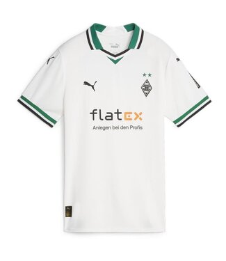 Puma Puma Borussia Mönchengladbach 2023-24 Home Soccer Jersey - White/Power Green