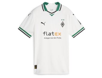 Puma Borussia Mönchengladbach 2023-24 Home Soccer Jersey - White/Power Green