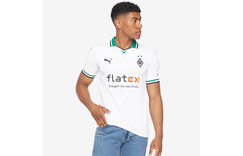 Puma Borussia Mönchengladbach 2023-24 Home Soccer Jersey - White/Power Green