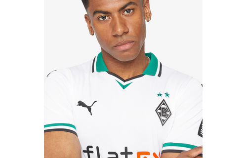 Puma Borussia Mönchengladbach 2023-24 Home Soccer Jersey - White/Power Green