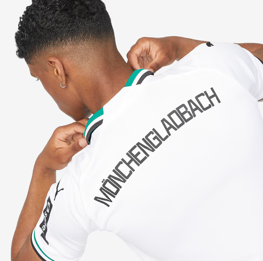 Puma Borussia Mönchengladbach 2023-24 Home Soccer Jersey - White/Power Green