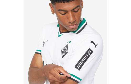 Puma Borussia Mönchengladbach 2023-24 Home Soccer Jersey - White/Power Green