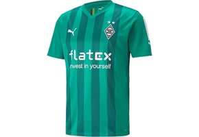 Puma Borussia Mönchengladbach 2023-24 Away Soccer Jersey - Porcelain/Anise Flower