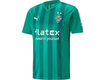 Puma Borussia Mönchengladbach 2023-24 Away Soccer Jersey - Porcelain/Anise Flower