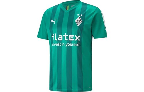 Puma Borussia Mönchengladbach 2023-24 Away Soccer Jersey - Porcelain/Anise Flower