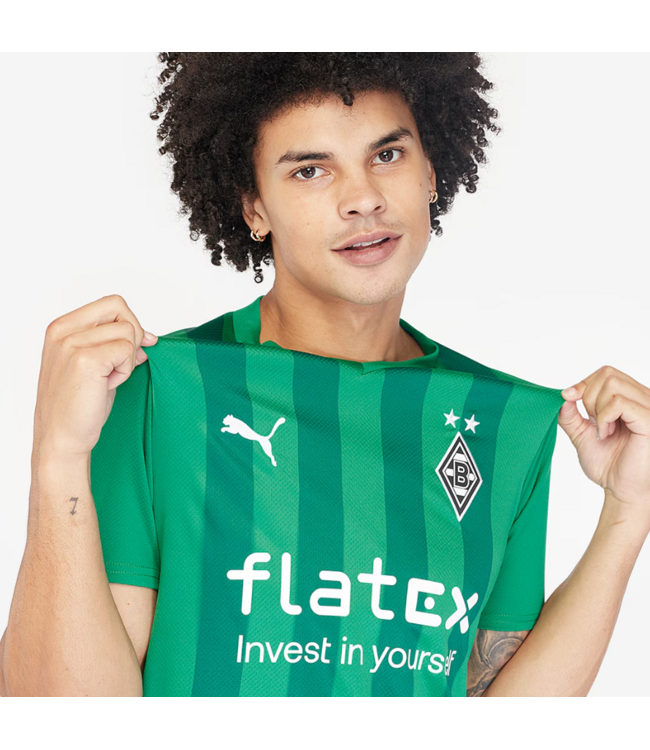 Puma Puma Borussia Mönchengladbach 2023-24 Away Soccer Jersey - Porcelain/Anise Flower