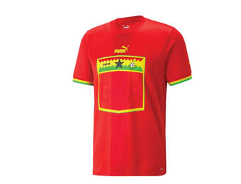 Puma Ghana World Cup 2022 Away Jersey - Red/Dandelion