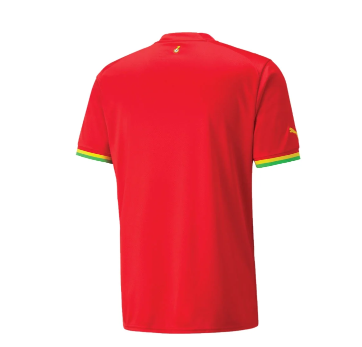 Puma Ghana World Cup 2022 Away Jersey - Red/Dandelion