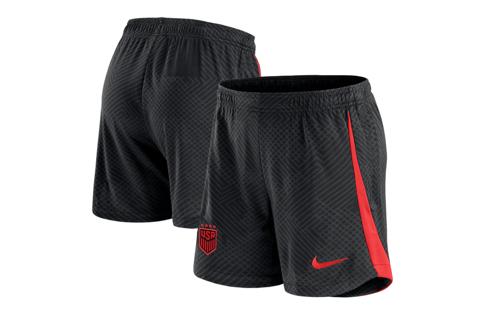 Nike Womens USA United States USWNT 2023-24 DriFit Strike Shorts - Black/Speed Red
